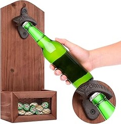 ¿Qué son los abridores de pared decorativos para botellas?