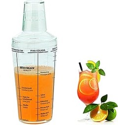 Aprende a usar una coctelera con marcas de medida y recetas