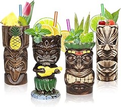 Vasos huracán para cócteles tropicales