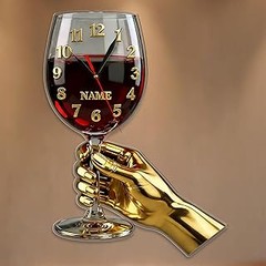Relojes de pared temáticos de vino y coctelería