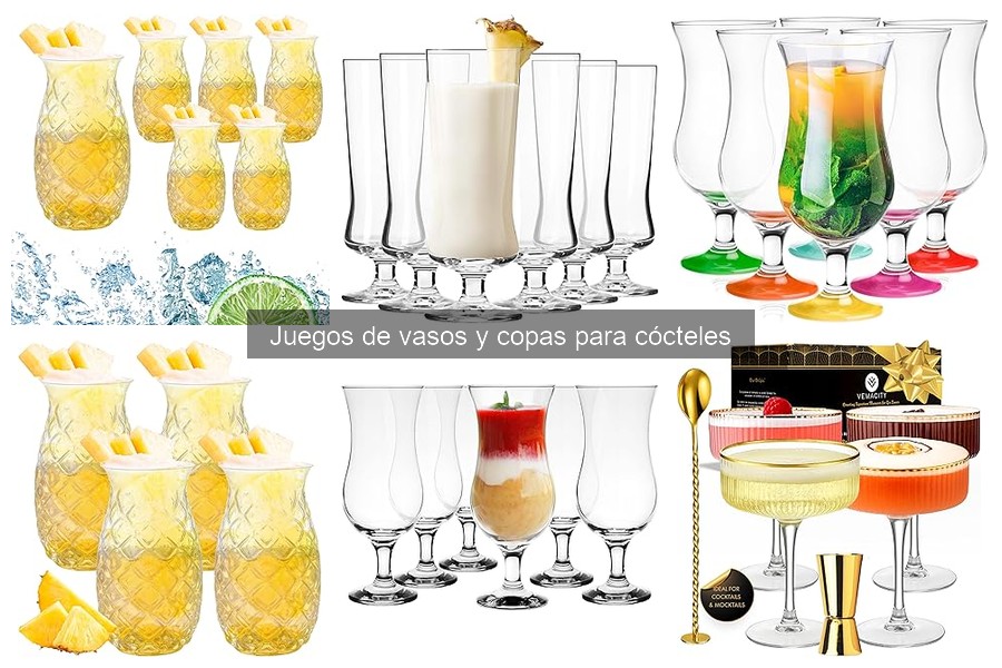 Accesorios imprescindibles para juegos de vasos de cócteles