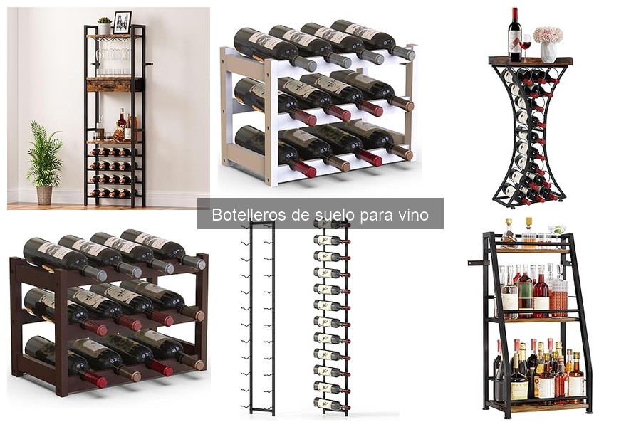 Alternativas a botelleros de suelo para vino: opciones efectivas