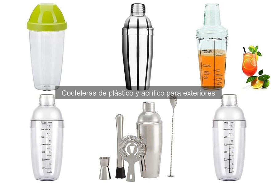 Alternativas a cocteleras de plástico para eventos al aire libre