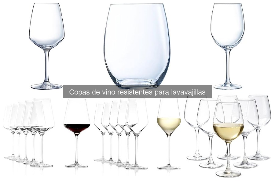 Alternativas a copas de vino resistentes para lavavajillas