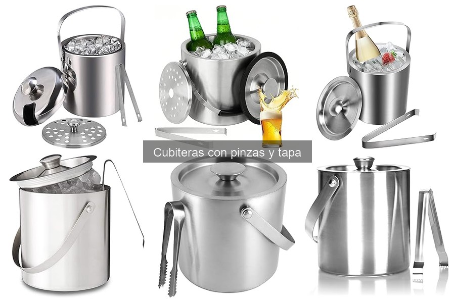Alternativas a cubiteras con pinzas y tapa para hielo