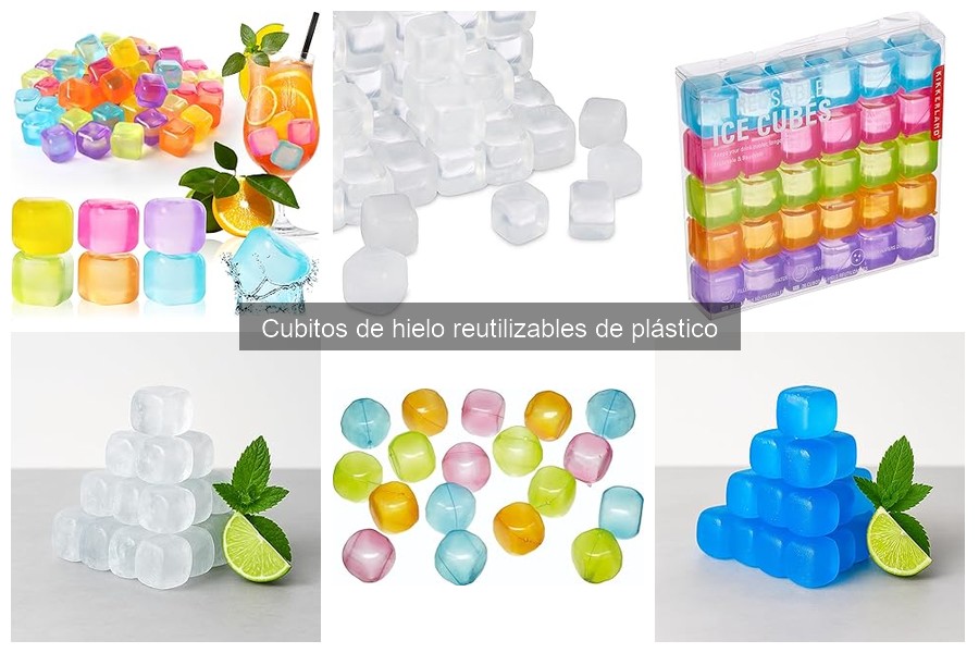 Alternativas a cubitos de hielo reutilizables de plástico