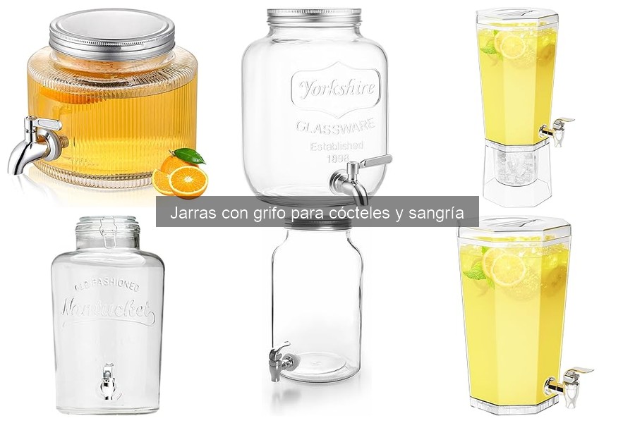 Alternativas a jarras con grifo para servir cócteles