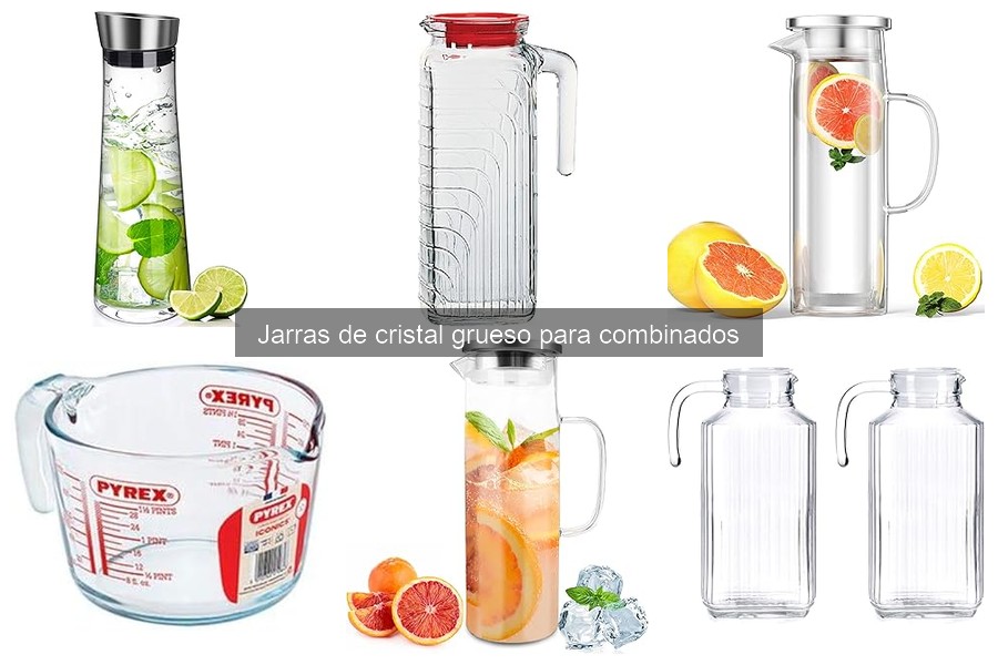 Alternativas a jarras de cristal grueso para cócteles