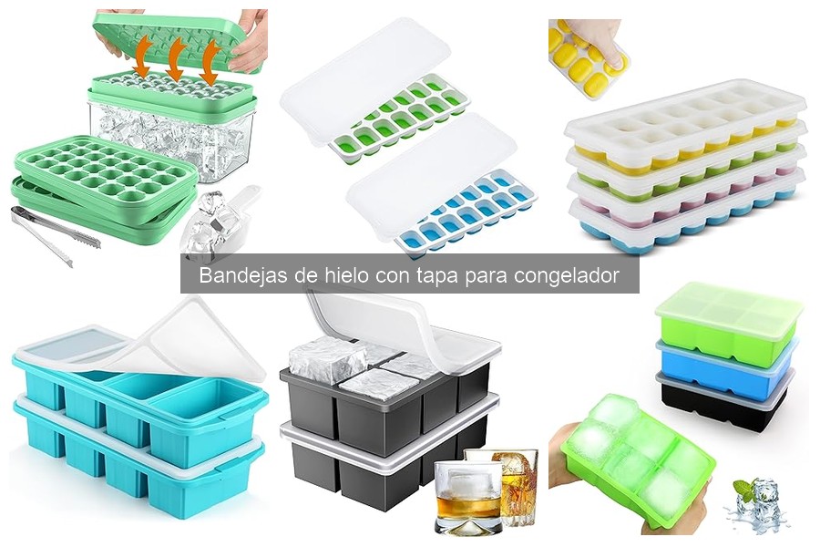 Alternativas a las bandejas de hielo con tapa para congelador