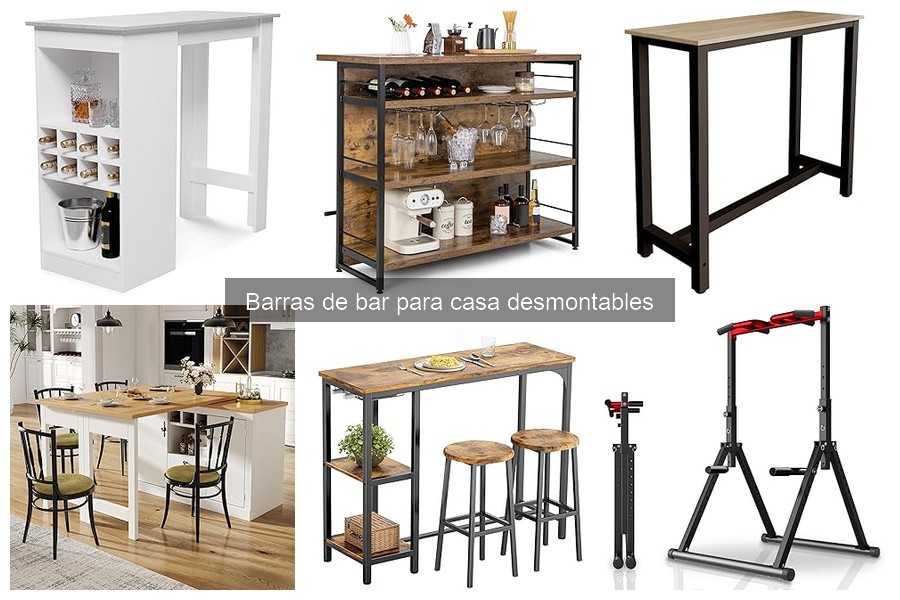 Alternativas a las barras de bar desmontables para casa