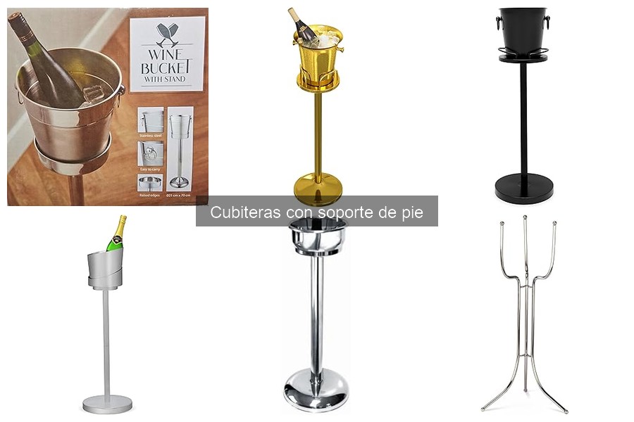 Alternativas a las cubiteras con soporte de pie para bebidas