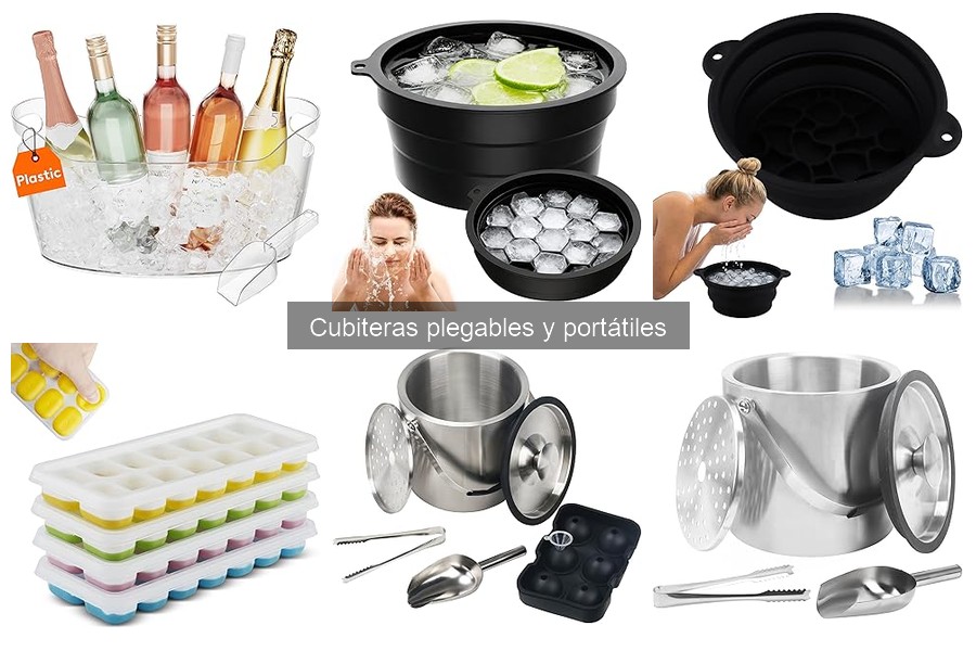 Alternativas a las cubiteras plegables y portátiles