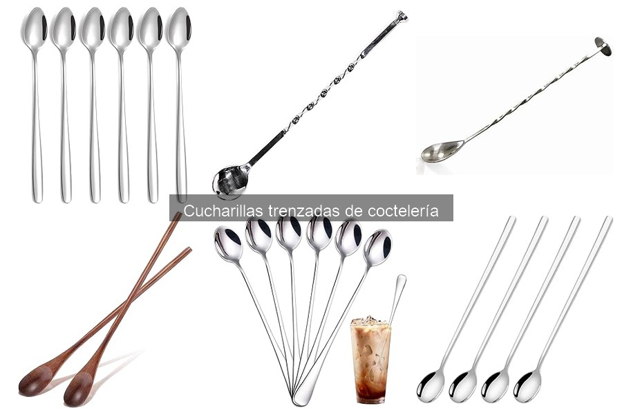 Alternativas a las cucharillas trenzadas para cocteles