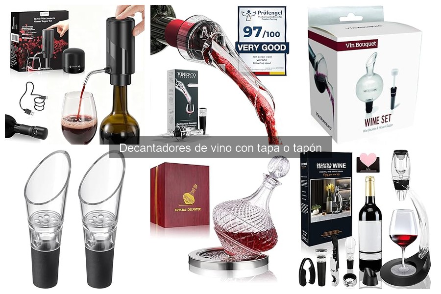 Alternativas a los Decantadores de Vino con Tapa