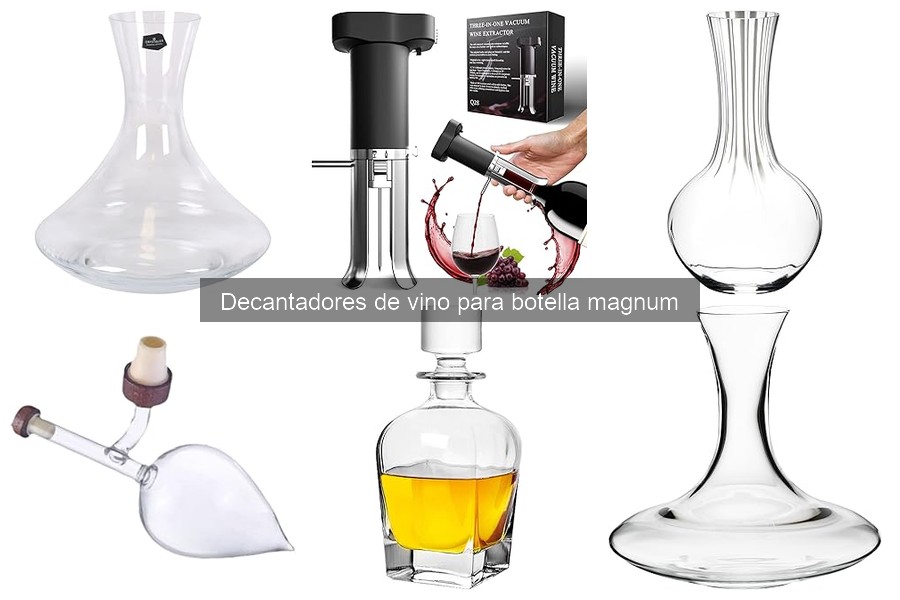 Alternativas a los decantadores de vino para botella magnum