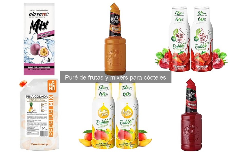 Alternativas a los purés de frutas para cócteles