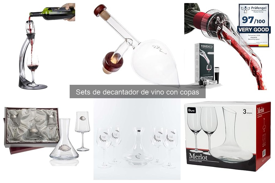 Alternativas a los sets de decantador de vino para regalar