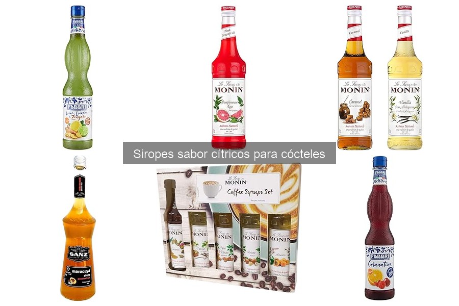 Alternativas a los siropes cítricos para cócteles