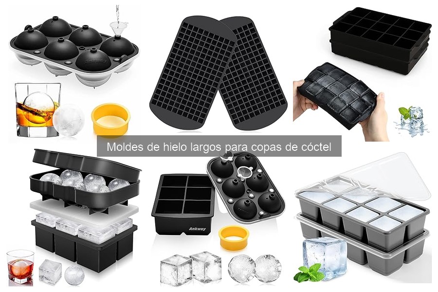 Alternativas a moldes de hielo largos para cócteles