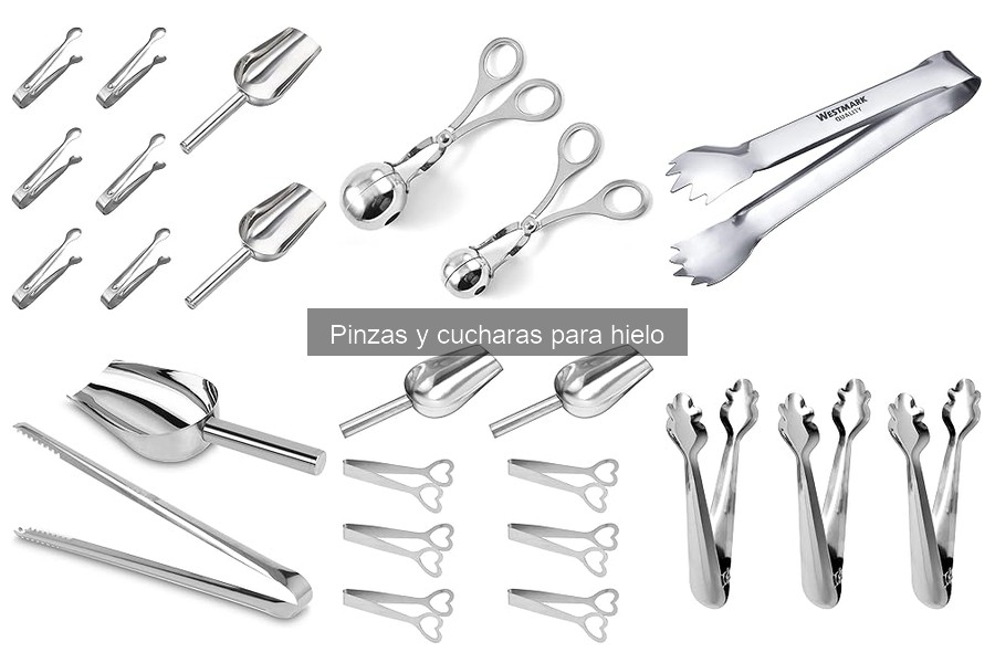 Alternativas a pinzas y cucharas para hielo en casa