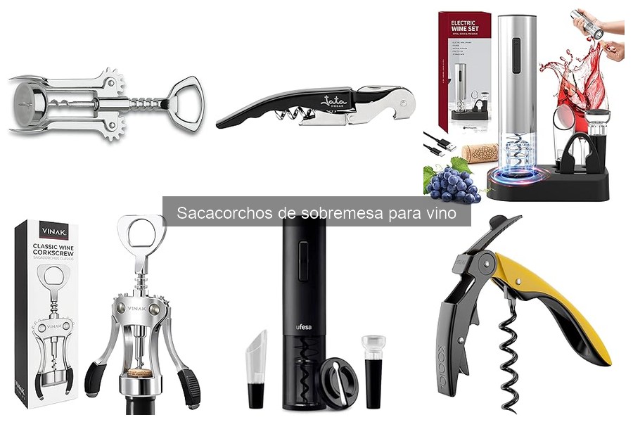 Alternativas a sacacorchos de sobremesa para abrir vino