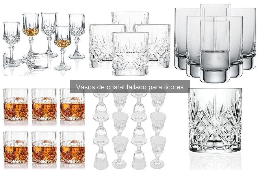 Alternativas a vasos de cristal tallado para licores