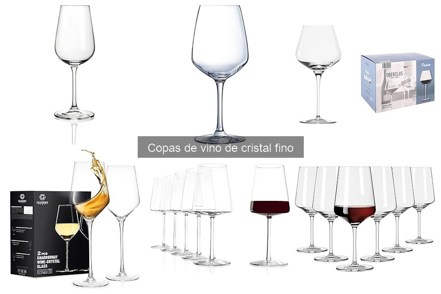 ** Alternativas asequibles a copas de vino de cristal fino