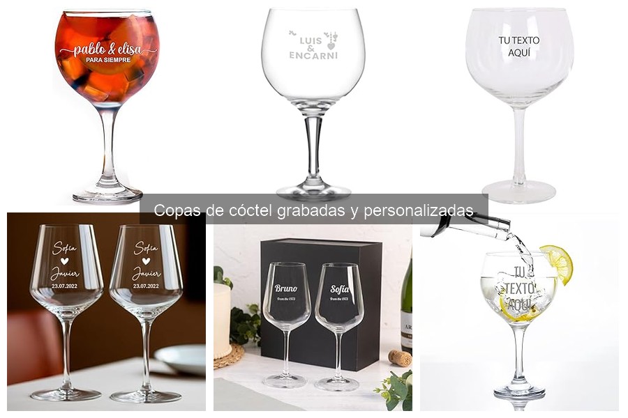 Alternativas atractivas a las copas de cóctel personalizadas