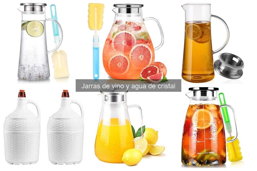 Alternativas ideales a las jarras de cristal para vino y agua