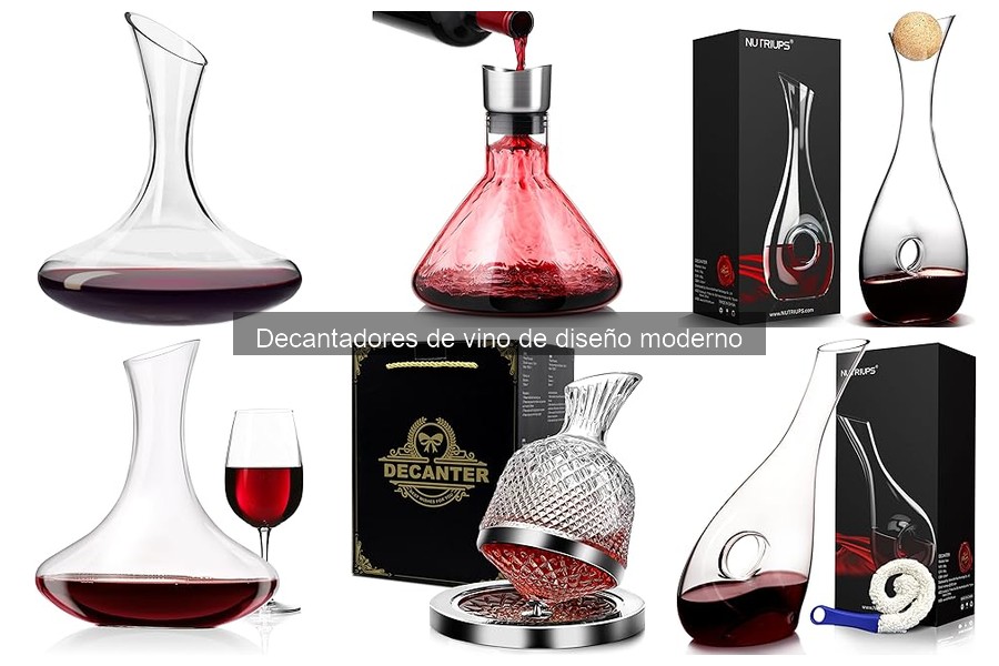 Alternativas innovadoras a decantadores de vino modernos
