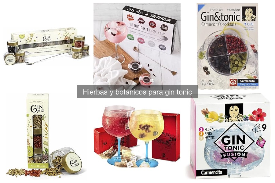 Alternativas innovadoras a hierbas para gin tonic