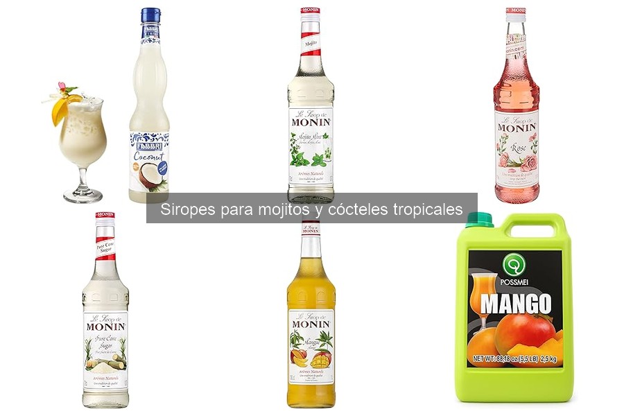 Alternativas saludables a los siropes para cócteles tropicales
