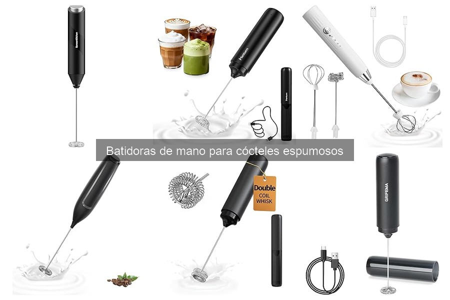 Batidoras de mano para cócteles espumosos: características clave