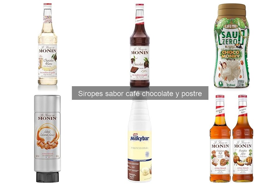 Beneficios de los siropes de café, chocolate y postre en cócteles