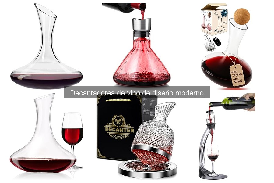 Beneficios de usar decantadores de vino de diseño moderno
