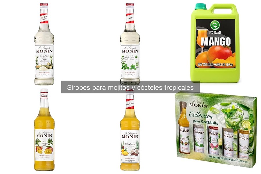 Beneficios de usar siropes en cócteles y mojitos