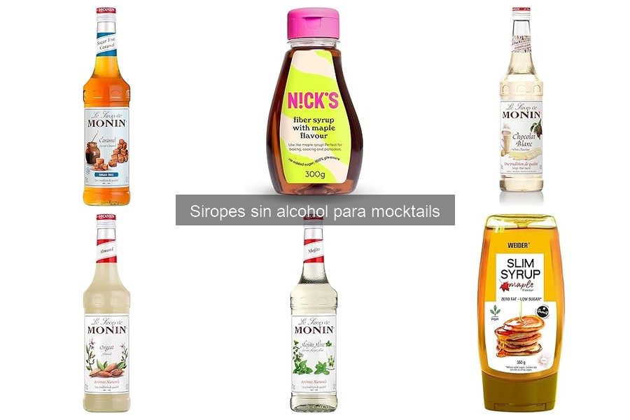 Beneficios de usar siropes sin alcohol en cócteles