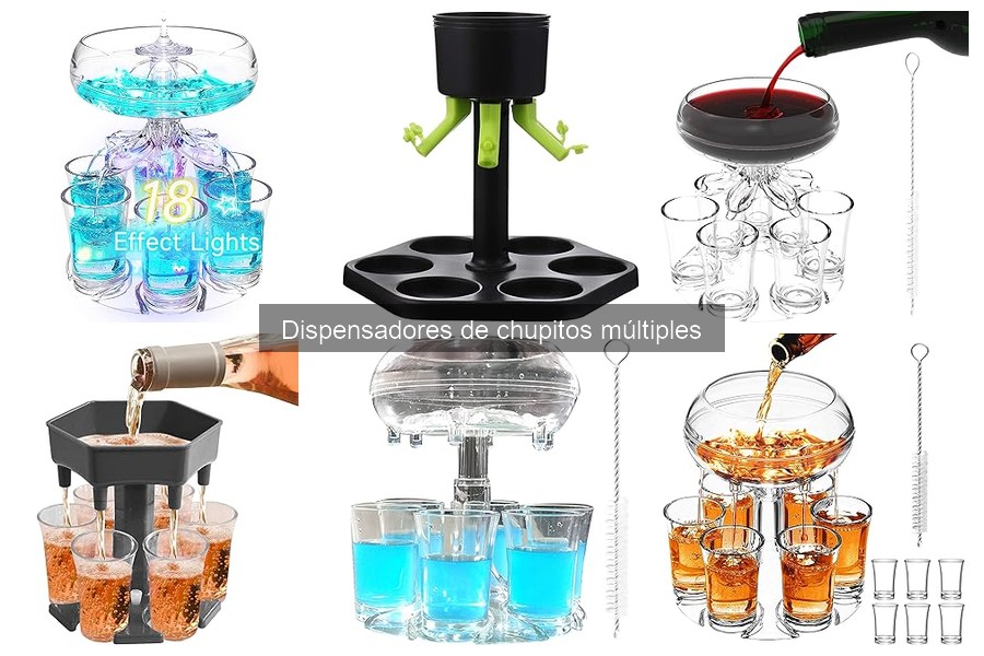 Capacidad ideal de dispensadores de chupitos múltiples