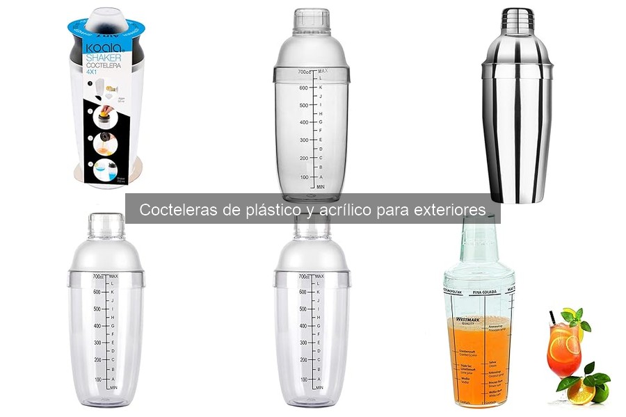 Cocteleras de plástico y acrílico: ¿qué son y sus ventajas?