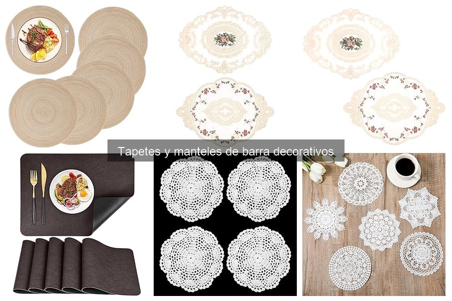 Cómo combinar tapetes decorativos para tu barra de bar