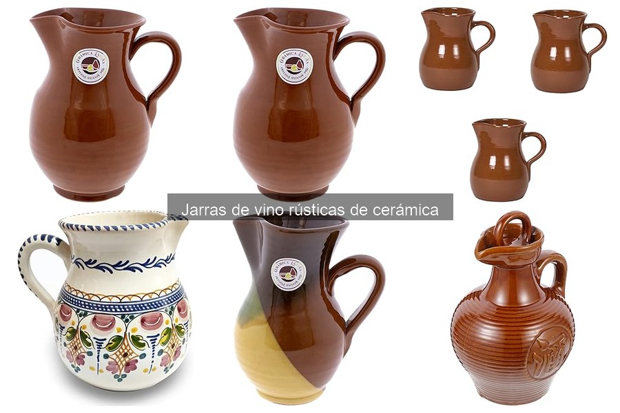 Cómo cuidar jarras de vino rústicas de cerámica