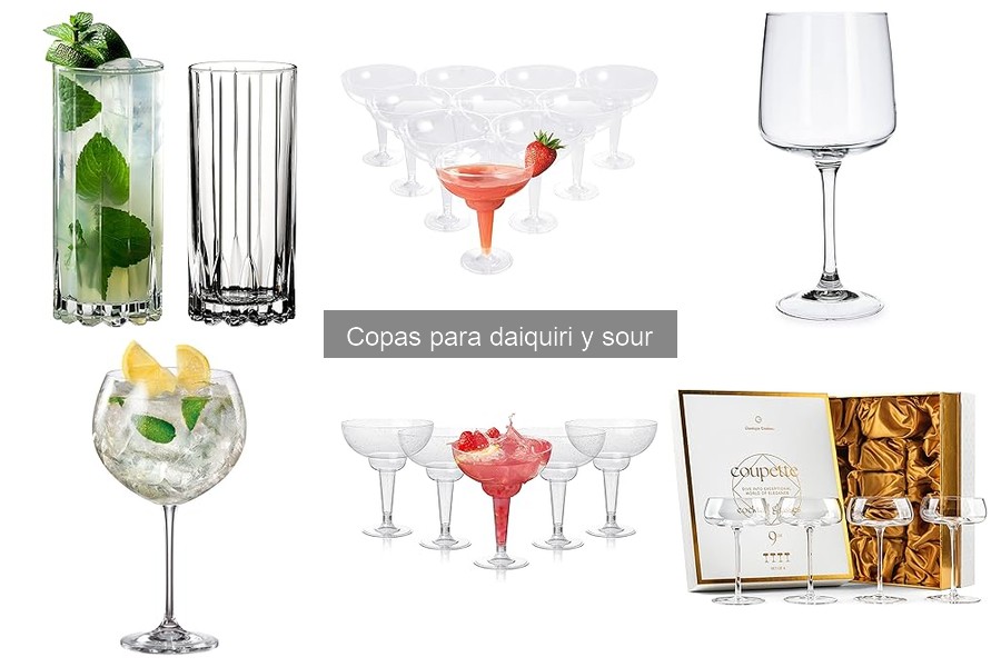 Cómo cuidar y mantener copas para daiquiri y sour