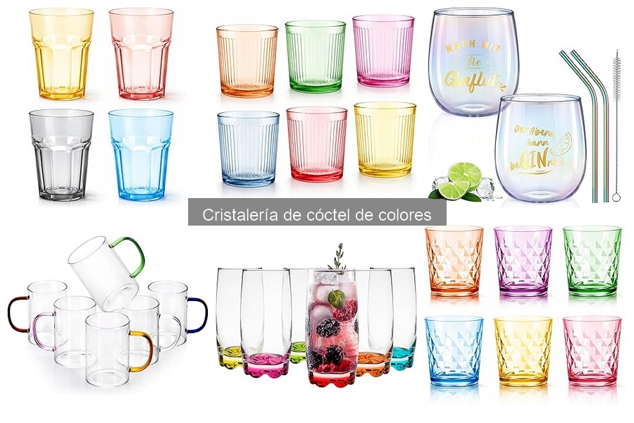 Cómo elegir cristalería de cóctel de colores para cada ocasión