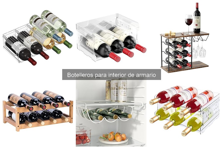 Cómo elegir el mejor botellero para interior de armario