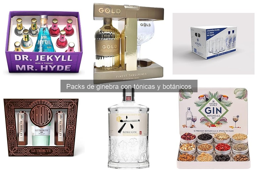 Cómo elegir el mejor pack de ginebra con tónicas y botánicos