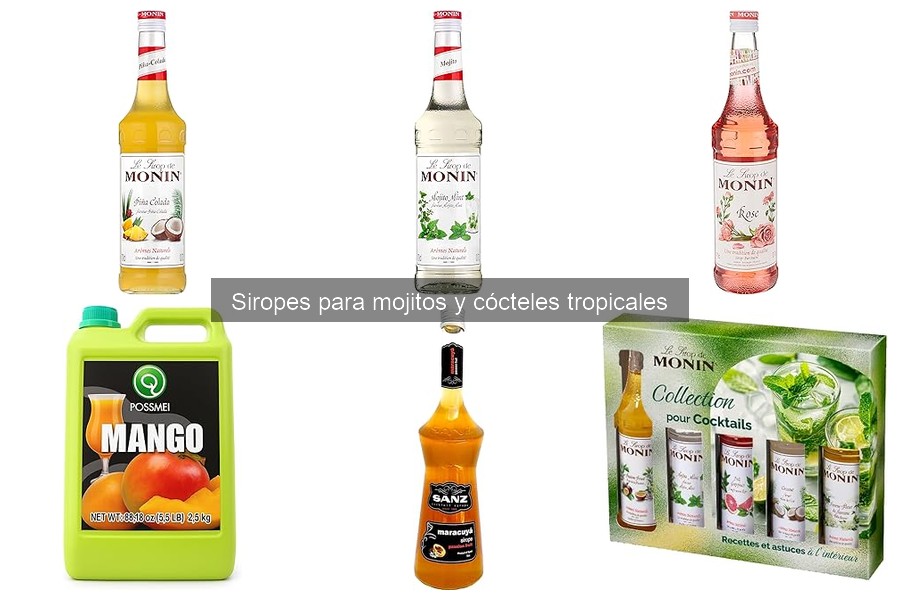 Cómo elegir el mejor sirope para cócteles tropicales
