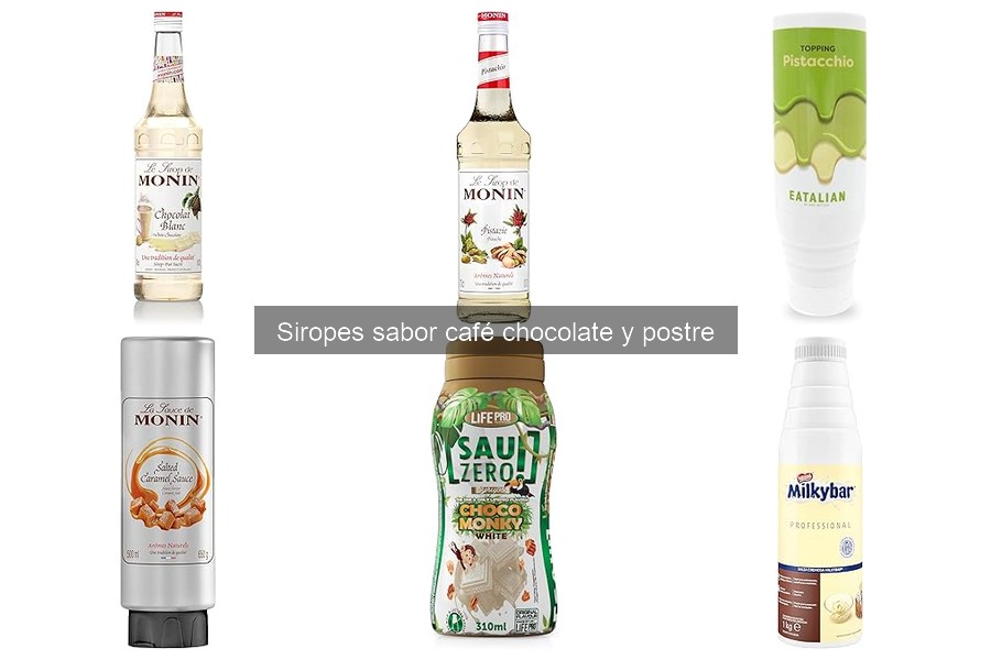 Cómo elegir el mejor sirope sabor café, chocolate y postre