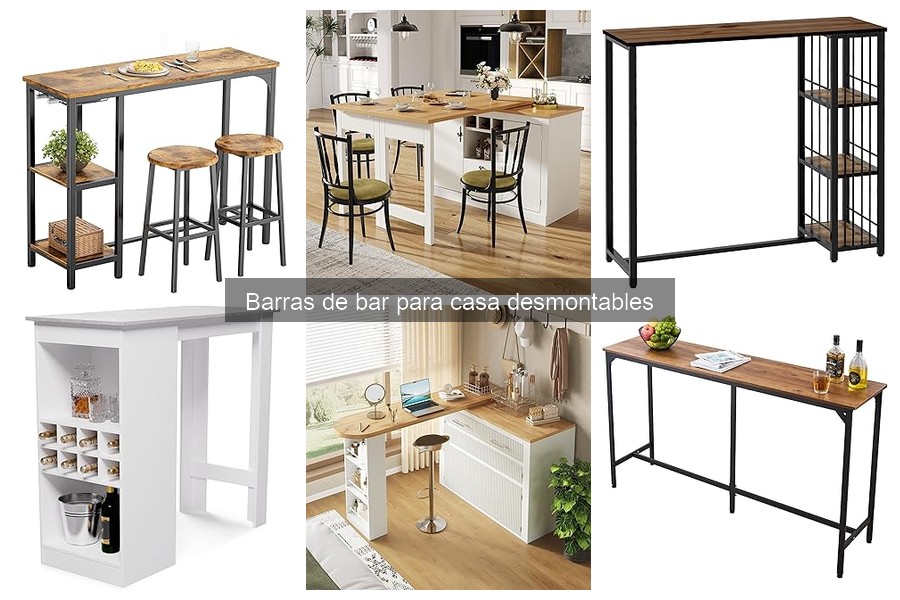 Cómo elegir la mejor barra de bar desmontable para casa