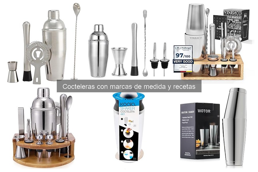 Cómo elegir la mejor coctelera con marcas de medida y recetas