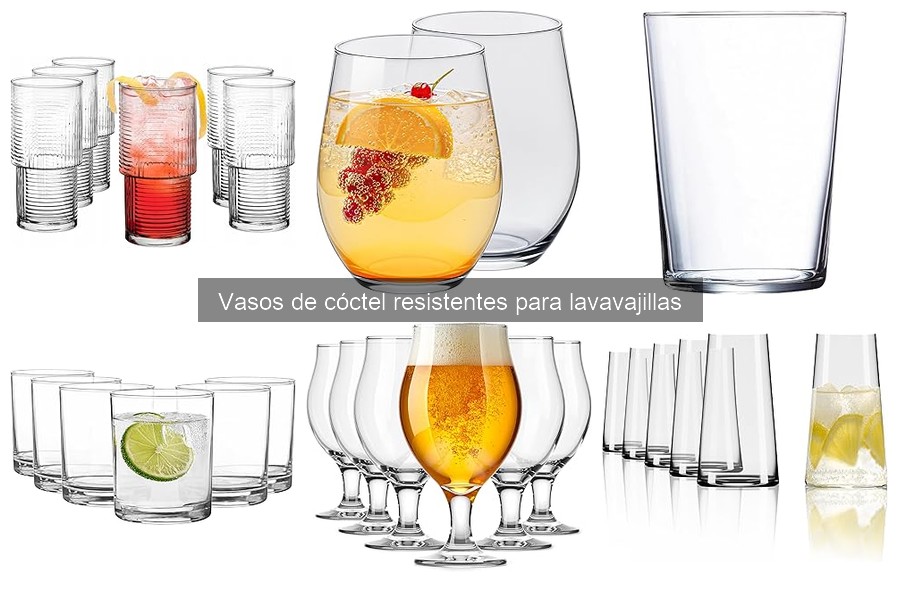 Cómo elegir los mejores vasos de cóctel resistentes